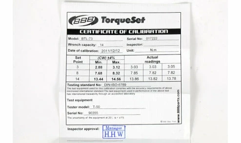 Clé Dynamométrique BBB Torqueset 2 à 14 Nm Pour Pièces Vélo 6 Clé Dynamométrique BBB Torqueset 2 à 14 Nm Pour Pièces Vélo – Image 6