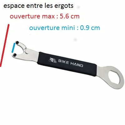 Clé Double Ergots 2 En 1 Bike Hand 3 Clé Double Ergots 2 En 1 Bike Hand – Image 3