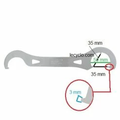 Clef 2 En 1 Contre écrou Fixie Et Boitier De Pédalier Super B 5 Clef 2 En 1 Contre écrou Fixie Et Boitier De Pédalier Super B -Range-vélos Soldes clef 2 en 1 contre ecrou fixie et boitier de pedalier super b full 3