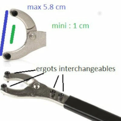Super B Clef à Double Ergots Avec Ergots Supplémentaires 2 Super B Clef à Double Ergots Avec Ergots Supplémentaires – Image 2