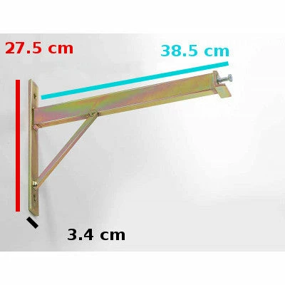 Andrys Porte-vélos Mural 4 Places Avec étagère 2 Andrys Porte-vélos Mural 4 Places Avec étagère – Image 2