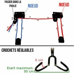 Point Range Vélo Au Plafond Charge Lourde Pour VAE -Range-vélos Soldes range velo au plafond charge lourde pour vae full 6