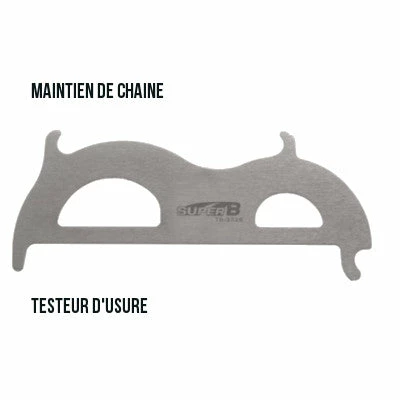 Testeur D'usure De Chaine Vélo 2 En 1 Super B 2 Testeur D'usure De Chaine Vélo 2 En 1 Super B – Image 2